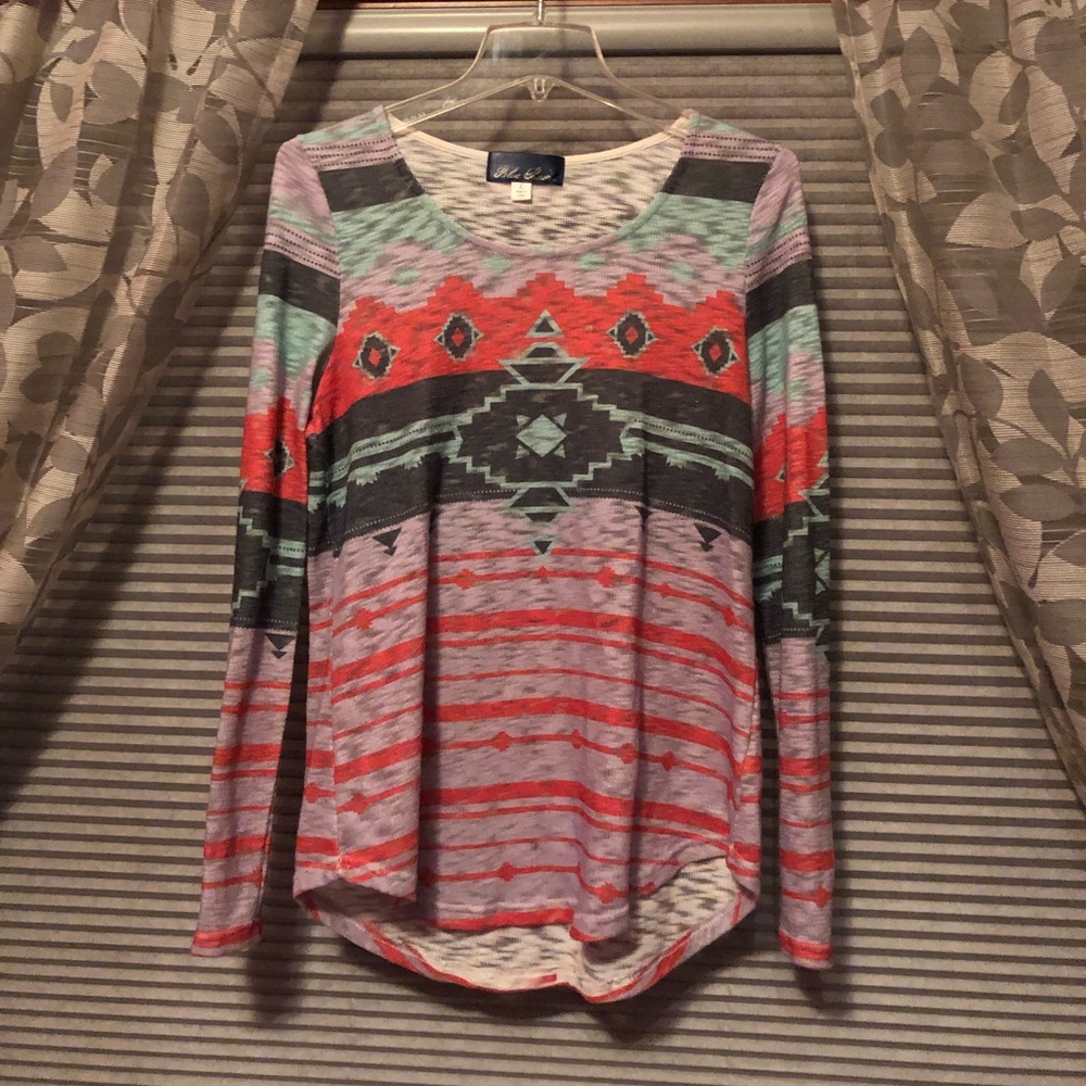 Colorful long sleeve tunic